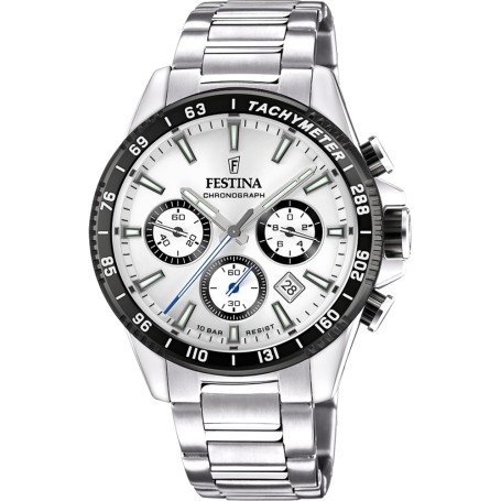 OROLOGIO FESTINA F20560/1 ARGENTO CON CINTURINO IN ACCIAIO, UOMO