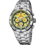 OROLOGIO DA UOMO FESTINA CHRONO BIKE GIALLO CON CINTURINO IN ACCIAIO F20670/4