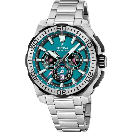 OROLOGIO DA UOMO FESTINA CHRONO BIKE F20724/6 BLU CINTURINO IN ACCIAIO