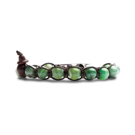 Tamashii Bracciale Agata Verde Striata