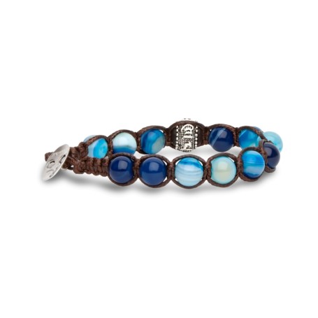 Tamashii Bracciale Agata Blu Striata