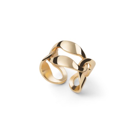 Anello maglia marina dorata