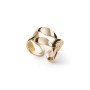 Anello maglia marina dorata