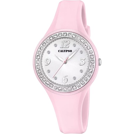 OROLOGIO CALYPSO TRENDY K5567/C BIANCO CINTURINO GOMMA, DONNA