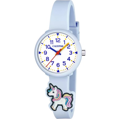 OROLOGIO CALYPSO K5844/3 AZZURO CINGHIA GOMMA, DONNA
