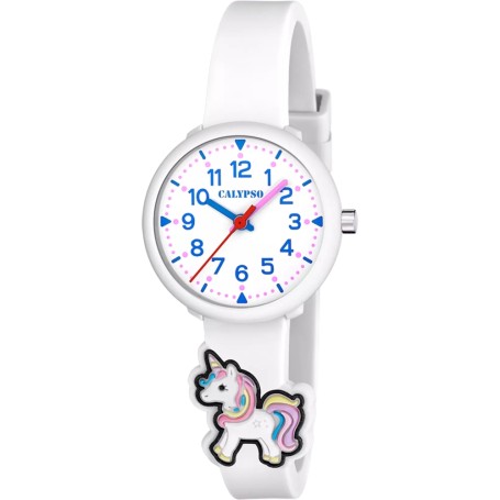 OROLOGIO CALYPSO K5844/1 BLANCO CINGHIA GOMMA, DONNA