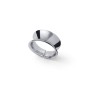 Anello a fascia argentato
