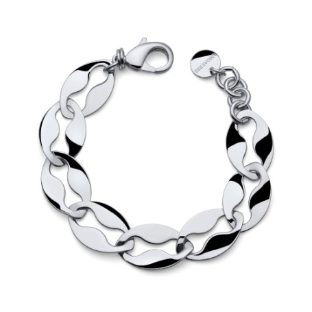 Bracciale maglia marina argentato
