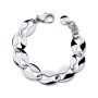 Bracciale maglia marina argentato