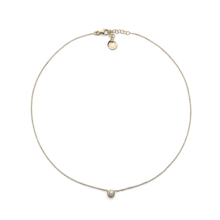 Collana in argento dorato Sparkle
