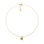 Collana Boule a goccia in argento dorato