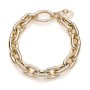 Bracciale in argento dorato catena