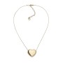 Collana in argento dorato con cuore grande