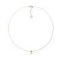 Collana in argento bicolore con cuore