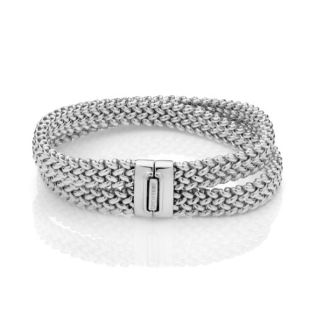 Bracciale in argento ad incrocio