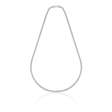 Collana tennis in argento