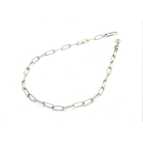 Collana in argento bianco