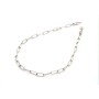 Collana in argento bianco