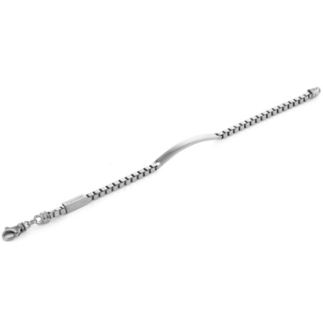 Bracciale in argento bianco