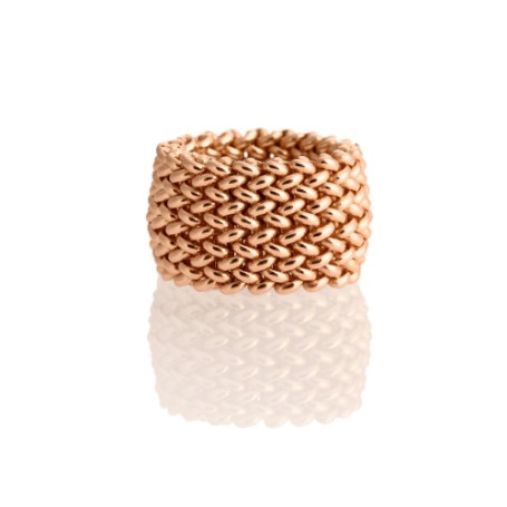 Anello in argento rosa Chicco