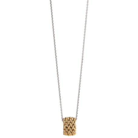 Collana in argento bicolore Chicco