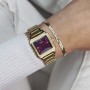 Gracieuse Petite Watch Steel, Dark Cherry, Gold Colour