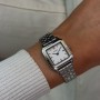 Gracieuse Petite Watch Steel, White, Silver Colour