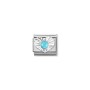 Nomination Link Composable Classic Cuore Argento e Turchese