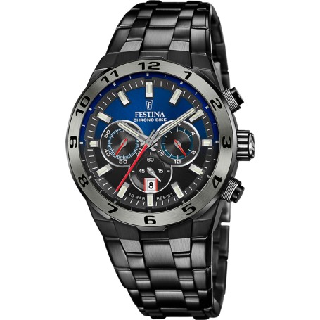 OROLOGIO FESTINA SPECIAL EDITIONS F20673/1 AZZURO CINTURINO IN ACCIAIO INOSSIDABILE 316L, UOMO