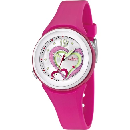 OROLOGIO CALYPSO TRENDY K5576/5 ARGENTO CINTURINO GOMMA, DONNA