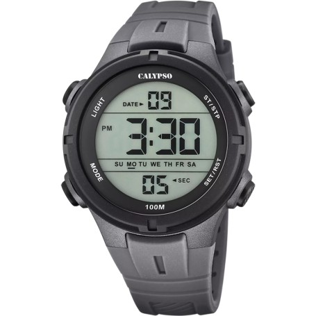 OROLOGIO CALYPSO COLOUR SPLASH K5837/4 CINTURINO IN GOMMA NERA, UOMO