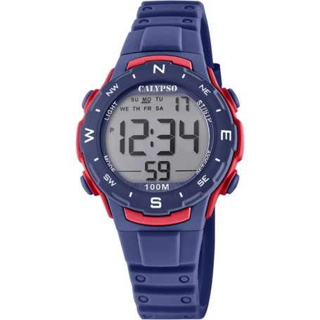 OROLOGIO CALYPSO K5801/4 DIGITALE CINTURINO GOMMA, BAMBINI