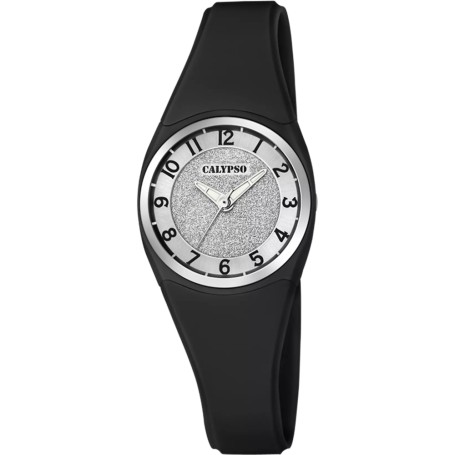 OROLOGIO CALYPSO TRENDY K5752/6 ARGENTO CINTURINO GOMMA, DONNA