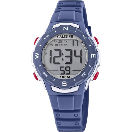 OROLOGIO CALYPSO K5801/5 DIGITALE CINTURINO GOMMA, BAMBINI