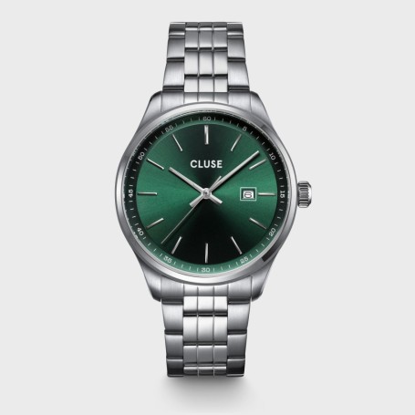 Anthéor Watch Steel Green, Silver Colour