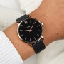 Minuit Watch Mesh, Full Black, Rose Gold Colour
