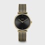 Triomphe Watch Mesh, Black, Gold colour
