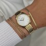 Féroce Mini Watch Steel White, Gold Colour