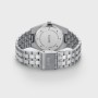 Retro 70's Watch Steel, Sage Green, Silver Colour