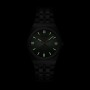 Retro 70's Watch Steel, Sage Green, Silver Colour