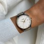 Minuit Date Watch Steel, Coconut Milk, Two-Tone