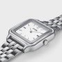 Gracieuse Watch Steel, White, Silver Colour