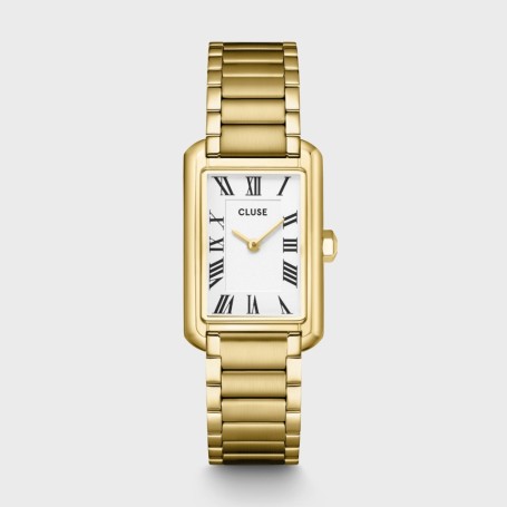 Belisenna Watch Steel, White, Gold Colour