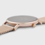 Minuit Watch Mesh, Black, Rose Gold Colour