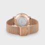Minuit Watch Mesh, White, Rose Gold Colour
