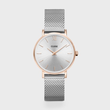 Minuit Watch Mesh, Rose Gold Colour, Two-Tone
