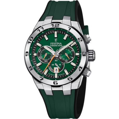 OROLOGIO DA UOMO FESTINA CHRONO BIKE VERDE CON CINTURINO IN GOMMA F20671/2