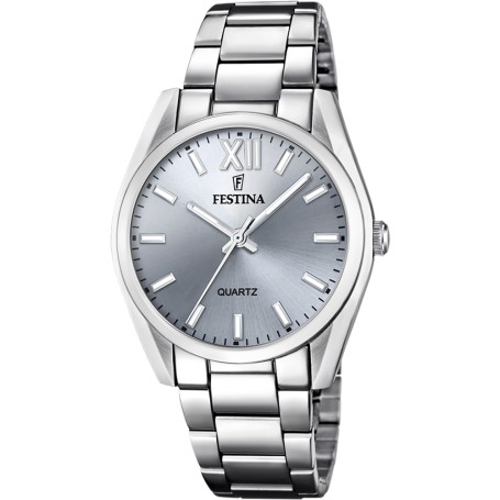 OROLOGIO FESTINA F20622/J GRIGIO CINTURINO IN ACCIAIO INOSSIDABILE 316L, DONNA