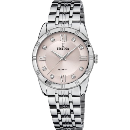 OROLOGIO FESTINA MADEMOISELLE F16940/C CON CINTURINO IN ACCIAIO ROSA, DONNA.
