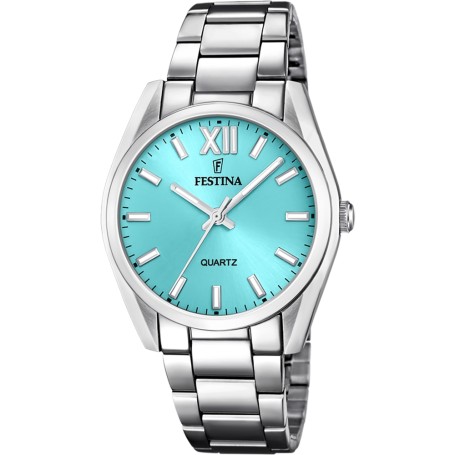 OROLOGIO FESTINA F20622/D COLLEZIONE ALLEGRIA, CINTURINO IN ACCIAIO BLU, DONNA.